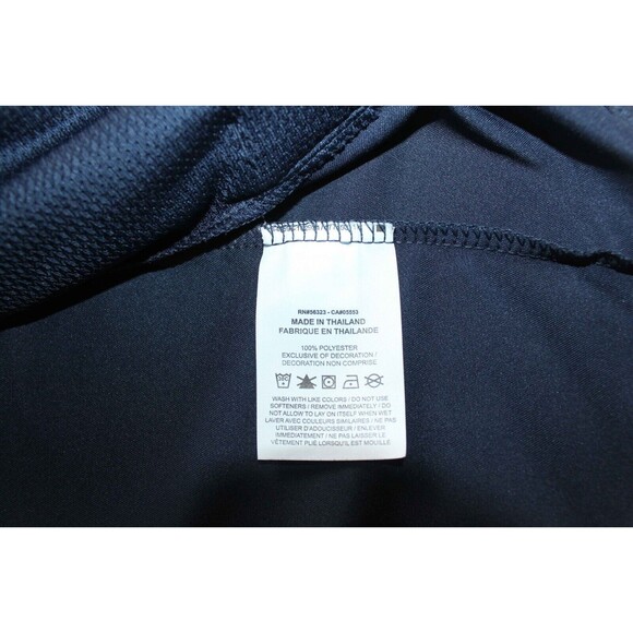 NIKE Dri-Fit Full Zip Jacket Size Small Navy Blue Lightweight Athleisure Logo - Picture 6 of 9